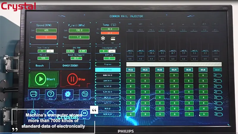 CR318 Injector Test Bench Automatic Control System