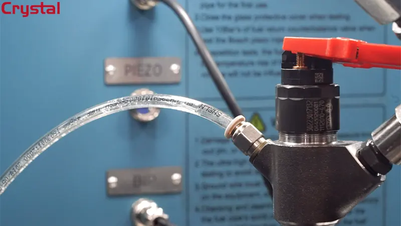 CR318C Injector Test Bench — In Operation
