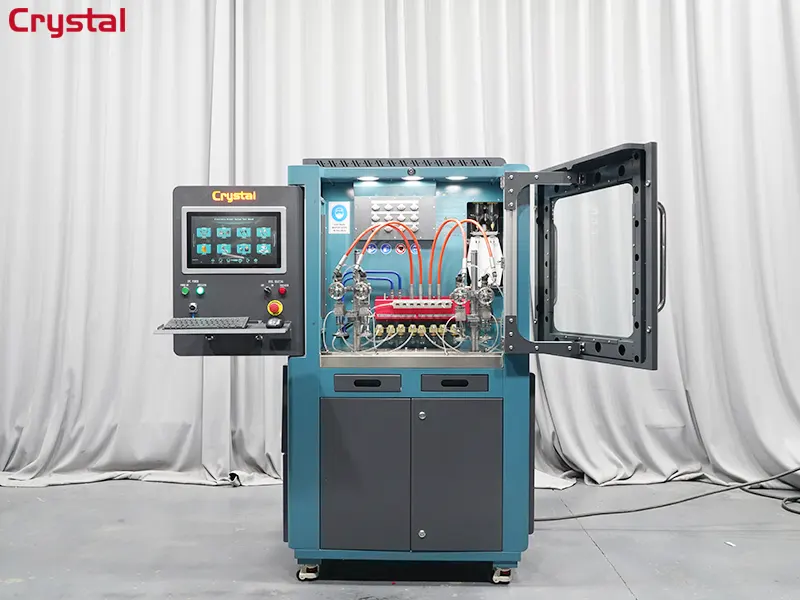 CRYSTAL-E1 Injector Test Bench Prototype Demonstration