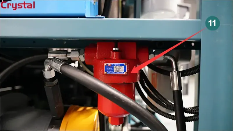 The Cr518-Pro Hydraulic Lines Utilize High-Pressure Filters