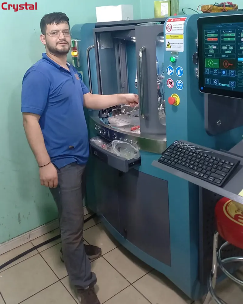 A Mexican Client Is Currently Commissioning the Cr318-Pro Injector Test Bench