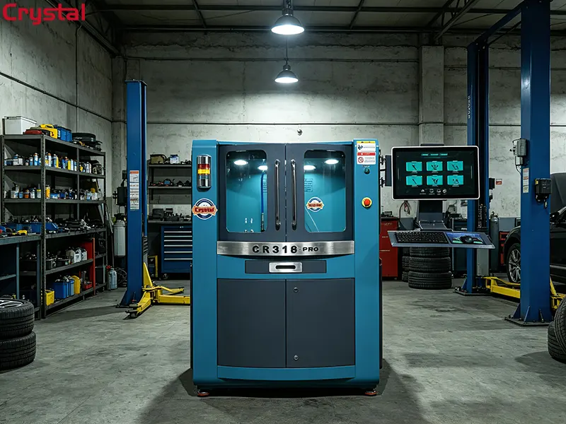 The CR318-PRO Injector Test Bench has arrived and is ready for installation.