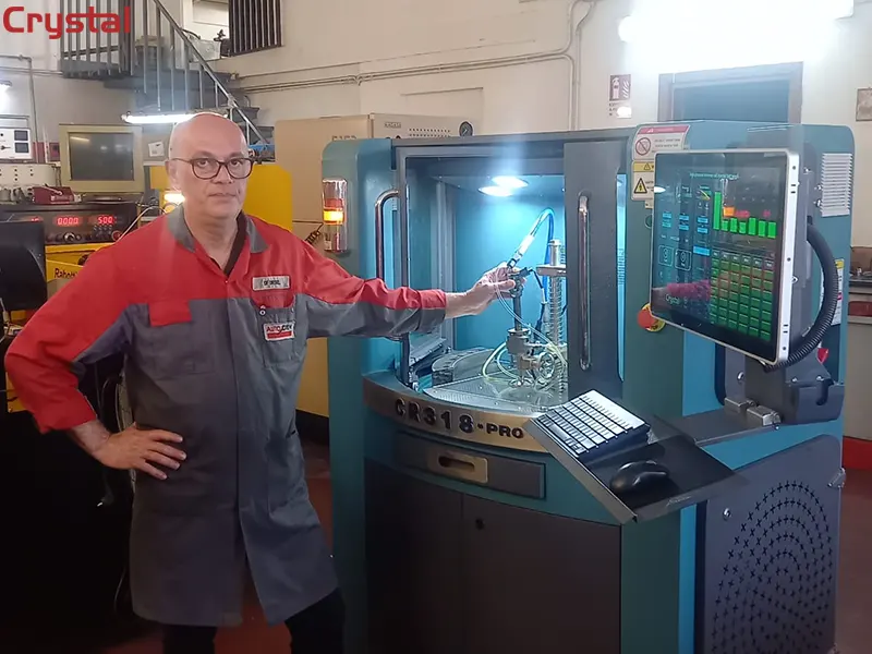 An Italian client is currently commissioning the CR318-PRO test bench.
