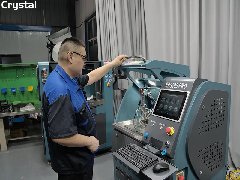 Crystal Test Bench Pressure Deviation Detection