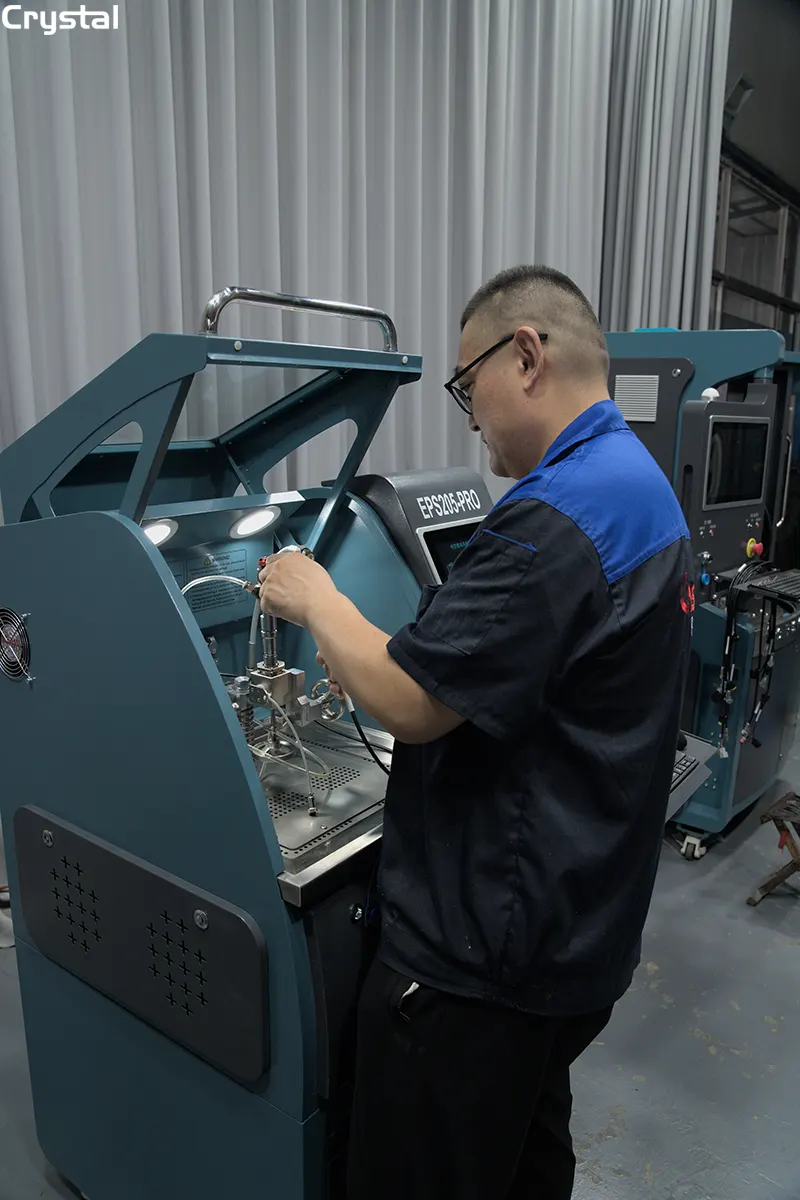 Crystal Test Bench Tracking Test Records