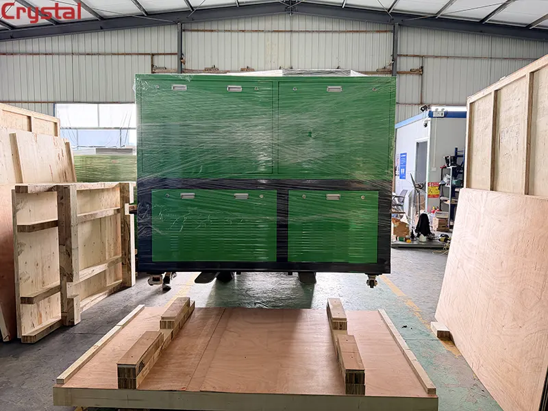 Injection Pump Test Bench being loaded for shipment