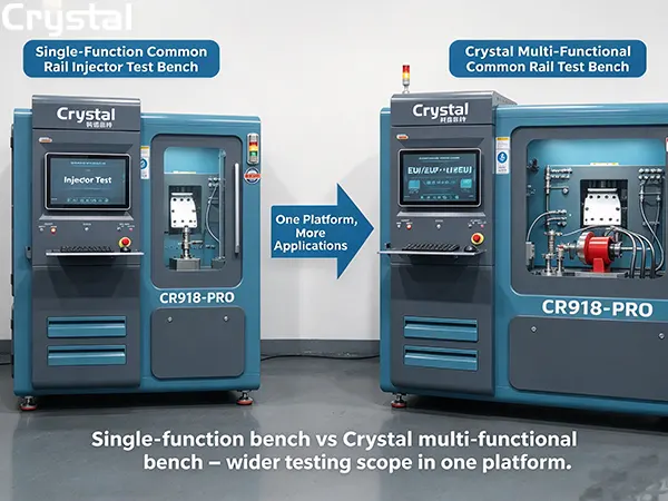 Multi-functional Common Rail Test Bench vs Single-Function Unit: Cost & Performance Analysis by Crystal Automation